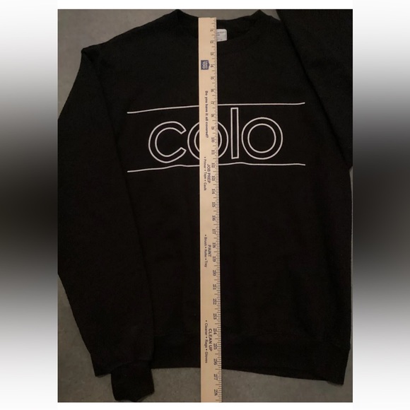 Colorado Champion Sweatshirt Black Trendy Size Medium - Picture 3 of 6